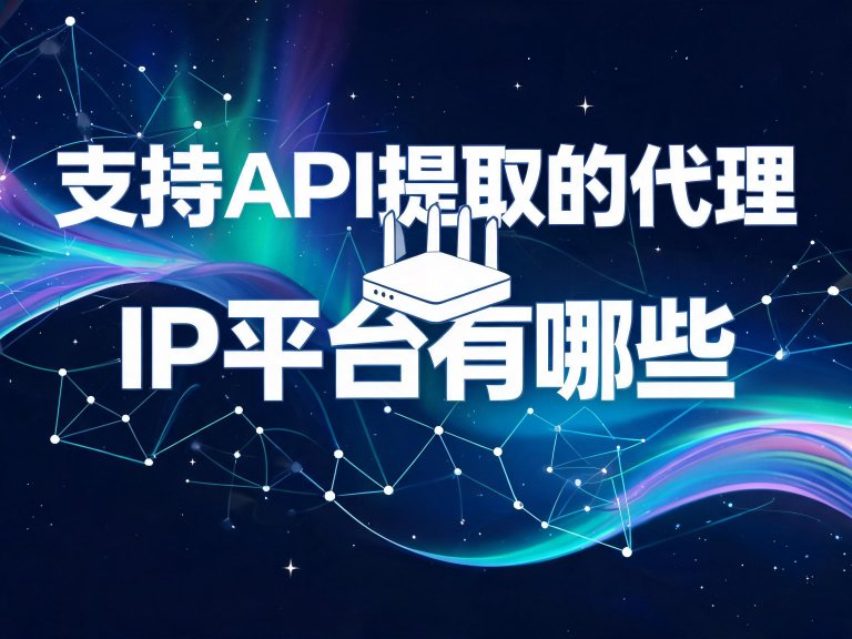 支持API提取的代理IP平台有哪些？